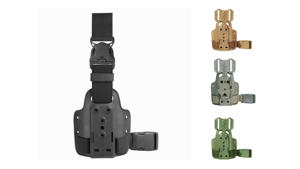 Safariland Model 6004 Single Strap Leg Shroud w/ Drop Flex Adapter DFA P80